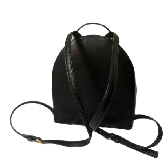 Kate Spade Black Backpack with Gold Accents NWOT - Picture 6 of 9